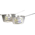 Thumbnail image #1 for Admiral Craft Equipment Corp. Hyperion3 H3-TSP2 2-Quart Tapered 3003 Aluminum Saucepan with Riveted Chrome-Plated Handle Case of 6