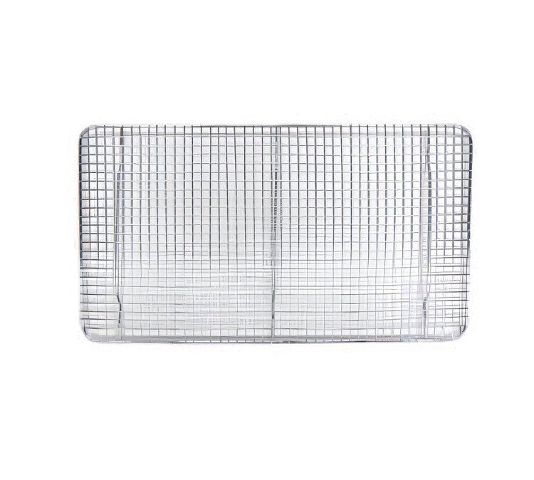 Product image #1 for Chrome Plated Footed Wire Pan Grate for Full-Size Steam Pans, 10 x 18 Inches