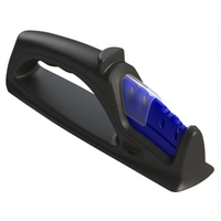 Winco 4-Stage Manual Knife Sharpener with Ceramic and Diamond Rods
