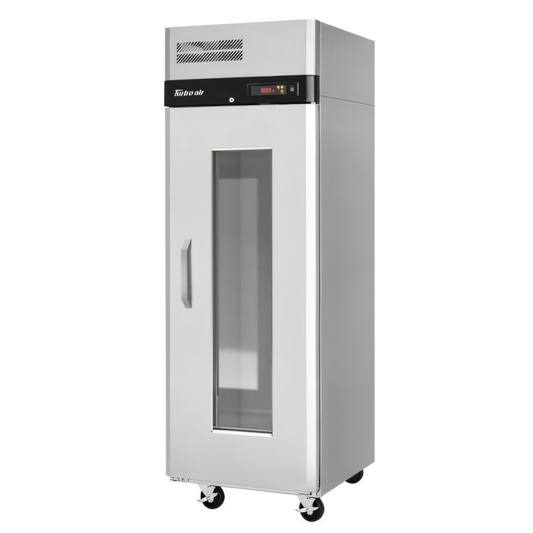 Product image #1 for Turbo Air M3 Series Reach-In Glass Door Heated Holding Cabinet with Universal Tray Slides, 1 Section, 22.7 Cu. Ft., Left-Hinged