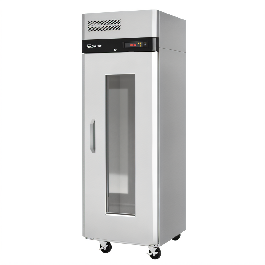Product image #1 for Turbo Air M3 Series Reach-In Glass Door Heated Holding Cabinet with Universal Tray Slides, 1 Section, 22.7 Cu. Ft., Left-Hinged