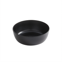 Ani Round Black Melamine Serving Bowl, 67 oz.