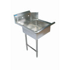Thumbnail image #1 for BK Resources BKSDT6-26-L-SS 26-Inch Straight Soiled Dishtable, Left-to-Right, 10-Inch Backsplash, Pre-Rinse Sink