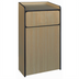 Thumbnail image #1 for Winco WR-35 Natural Wood Tray-Top Waste Receptacle for 35-Gallon Trash Can