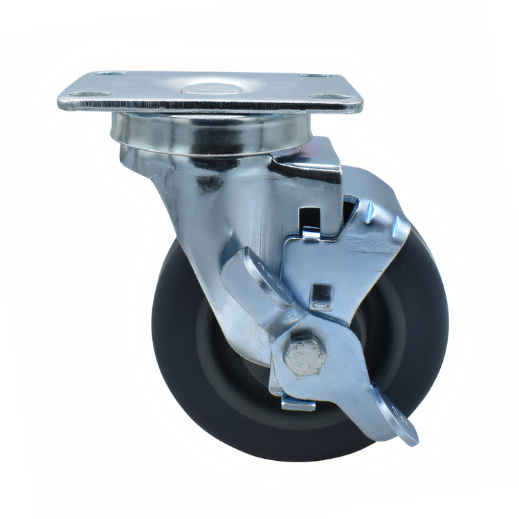 Product image #1 for BK Resources 4SBR-1PT-GR-TLB Shelf Casters & Leveling Feet
