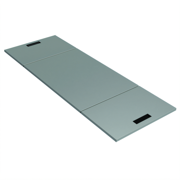 Product image #1 for Advance Tabco HC-2 Hinged Stainless Steel Cover for 2-Well Cold Food Tables