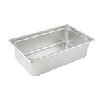 Thumbnail image #1 for Winco SPJL-106 Full-Size 6-Inch Deep Solid Steam Table Pan, 25-Gauge 18/8 Stainless Steel Case of 12