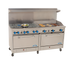 Thumbnail image #1 for Comstock-Castle 72-Inch Commercial Gas Range with 6 Star Burners, 36-Inch Griddle, and Double Ovens