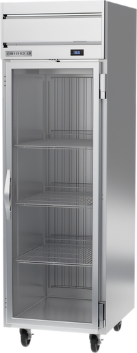 Beverage-Air Horizon Series One-Section Top-Mount Reach-In Glass Door Refrigerator, 22.28 Cu. Ft., Stainless Steel