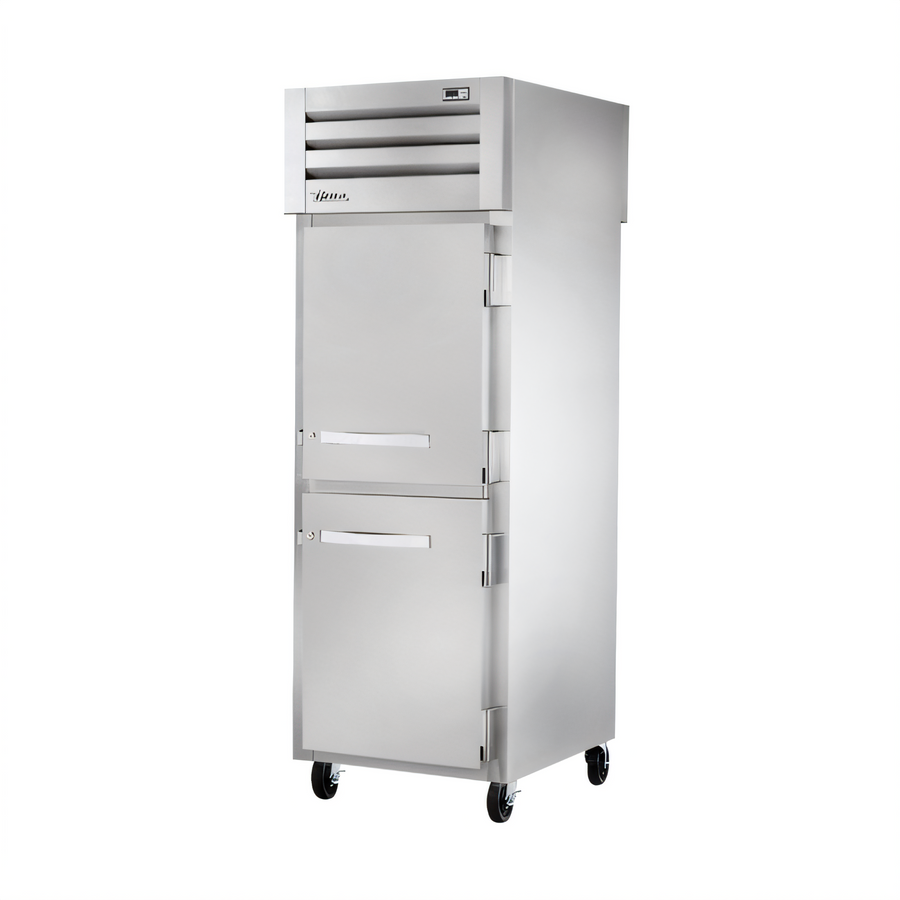 Product image #1 for True SPEC SERIES One-Section Pass-Thru Heated Holding Cabinet with Solid Front and Glass Rear Half Doors