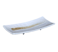 Sands of Goa Rectangular China Serving Platter, 10-1/2 x 4-1/2 Inches