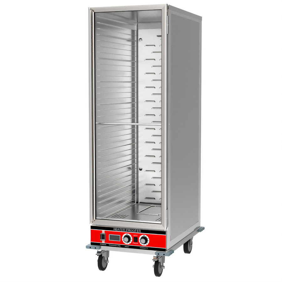 Product image #1 for BevLes HPIC-6836 Mobile Full-Height Insulated Heated Proofer & Holding Cabinet with Clear Polycarbonate Door, 36 Full-Size Pan Capacity
