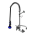 Thumbnail image #1 for Low-Lead EasyInstall Pre-Rinse Unit with Add-On Faucet, 8-Inch Wall Mount, 12-Inch Swing Spout, 44-Inch Hose