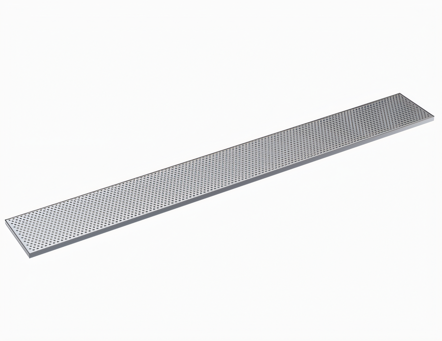 Product image #1 for Krowne 63-Inch x 8-Inch Brushed Stainless Steel Drip Tray