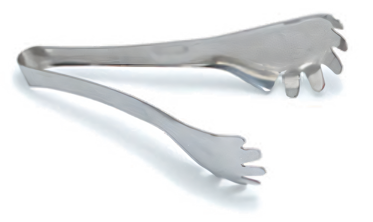 Product image #1 for 8-1/4-Inch One-Piece 18/8 Stainless Steel Buffet Serving Tongs
