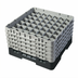 Thumbnail image #2 for Cambro Camrack Full Size 49-Compartment Glass Rack with 5 Soft Gray Extenders, Black