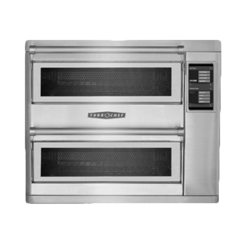 Product image #1 for TurboChef Double Batch Electric 1-Phase Ventless Countertop Stackable Half-Size Double-Deck Oven