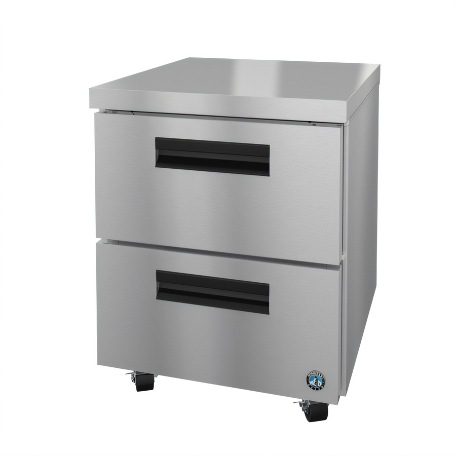 Product image #1 for Hoshizaki Steelheart UF27B-D2 27-Inch Undercounter Two-Drawer Freezer, 7.2 Cu. Ft., Stainless Steel