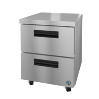 Hoshizaki Steelheart UF27B-D2 27-Inch Undercounter Two-Drawer Freezer, 7.2 Cu. Ft., Stainless Steel