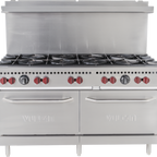 Thumbnail image #1 for Vulcan Quick Ship SX60-10BP-QS-PLATINUM 60-Inch LP Commercial Gas Range with 10 Open Burners and 2 Standard Ovens