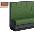 Thumbnail image #1 for ATSMFG ATS AT&S-ASWB-KR48-RD GR8 Karender Wall Booth, 48" high, Raindrop back, Upholstery and foam fitted over a computer-cut cabinet-grade plywood