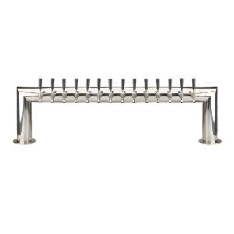 Product image #1 for Pass-Thru Countertop Glycol-Cooled Draft Beer Tower with 14 Stainless Steel Faucets