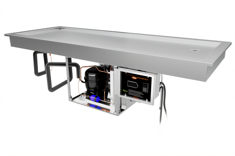 Product image #1 for Hatco FTBP-S3 Slim Drop-In Frost Top, 80.81-Inch, 3 Full-Size Sheet Pan Capacity, R-290