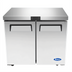 Thumbnail image #1 for Atosa 36-5/16 Inch Two-Section Undercounter Reach-In Refrigerator