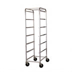 Thumbnail image #1 for Winco ABBC-6 6-Tier End-Load Aluminum Bus Box Cart with 5-Inch Full Swivel Casters