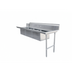 Thumbnail image #1 for Straight Soiled Dishtable with 3 Pre-Rinse Sinks, 84 Inch x 30 Inch, Right to Left, 16 Gauge 304 Stainless Steel