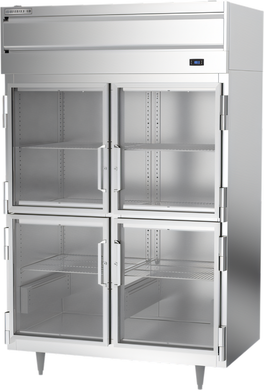 Product image #1 for Beverage-Air P Series Two-Section Half-Glass Door Top-Mount Warming Cabinet