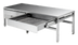 Thumbnail image #1 for Cleveland Range ST42 Open Base Stainless Steel Equipment Stand with Sliding Drain Drawer and Splash Screen