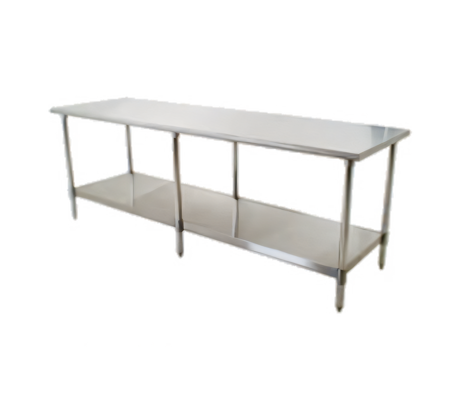 Product image #1 for Eagle Group Budget Series 430 Stainless Steel Work Table with Adjustable Undershelf, 132 x 36 Inches