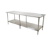 Thumbnail image #1 for Eagle Group Budget Series 430 Stainless Steel Work Table with Adjustable Undershelf, 132 x 36 Inches