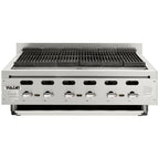 Thumbnail image #1 for Vulcan Achiever VACB60 Countertop Radiant Gas Charbroiler, 62-1/8-Inch, 11 Burners, Infinite Controls, Stainless Steel