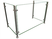 Hatco Flav-R-Shield Single-Sided Full-Service Pass-Over Sneeze Guard, 1 Bay, 36W x 18D x 25H