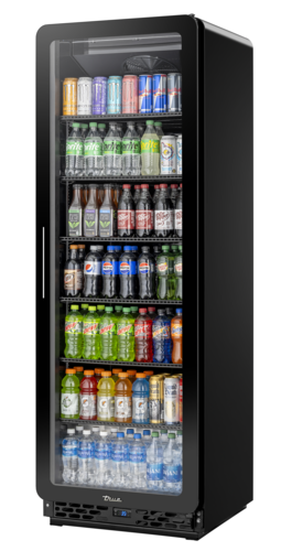 Product image #1 for 1-Section Curved Glass Refrigerated Merchandiser with 6 Shelves