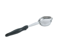 Vollrath Jacob's Pride 4 oz Perforated Oval Bowl Spoodle with Black Handle