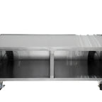 Thumbnail image #1 for Klinger's Trading ES-CABINET3073 Enclosed Stainless Steel Equipment Stand Cabinet with Marine Edge and 4 Casters, 73 x 30 x 24 Inches