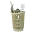 Thumbnail image #1 for Traex Beige Plastic Flatware Cylinder, 4-1/2 Inch Diameter x 5-5/8 Inch High