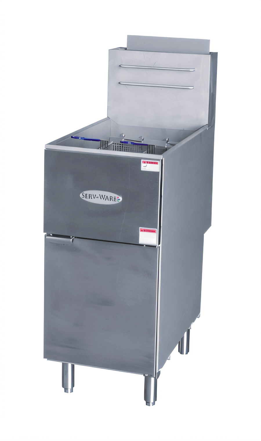 Product image #1 for Serv-Ware 50 lb Floor Model Liquid Propane Gas Deep Fryer