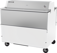 Beverage-Air STF49HC-1-W 49-Inch Dual Access Forced-Air School Milk Cooler, White