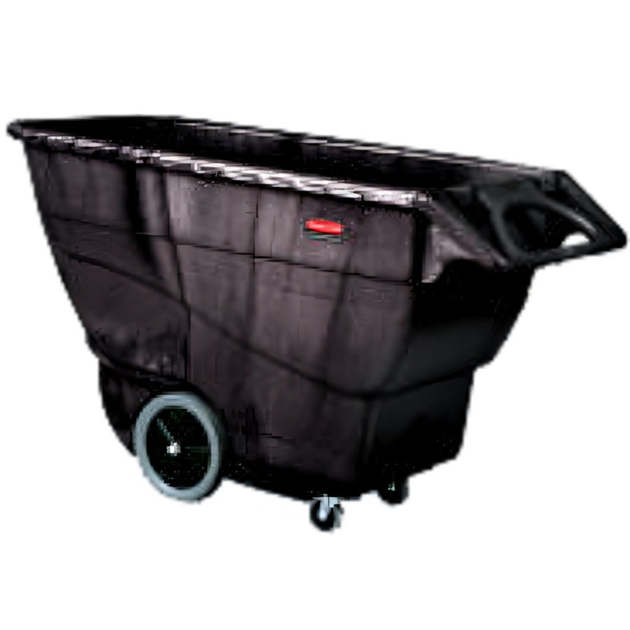 Product image #1 for Rubbermaid Commercial Structural Foam Tilt Truck Trash Cart, 1 Cubic Yard, 2100 lb Capacity, Black