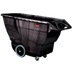 Thumbnail image #1 for Rubbermaid Commercial Structural Foam Tilt Truck Trash Cart, 1 Cubic Yard, 2100 lb Capacity, Black