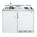 Thumbnail image #1 for 48-Inch No-Plumbing All-In-One Kitchenette with Refrigerator-Freezer, 2-Burner Coil Cooktop, Sink, and Water Pump Kit
