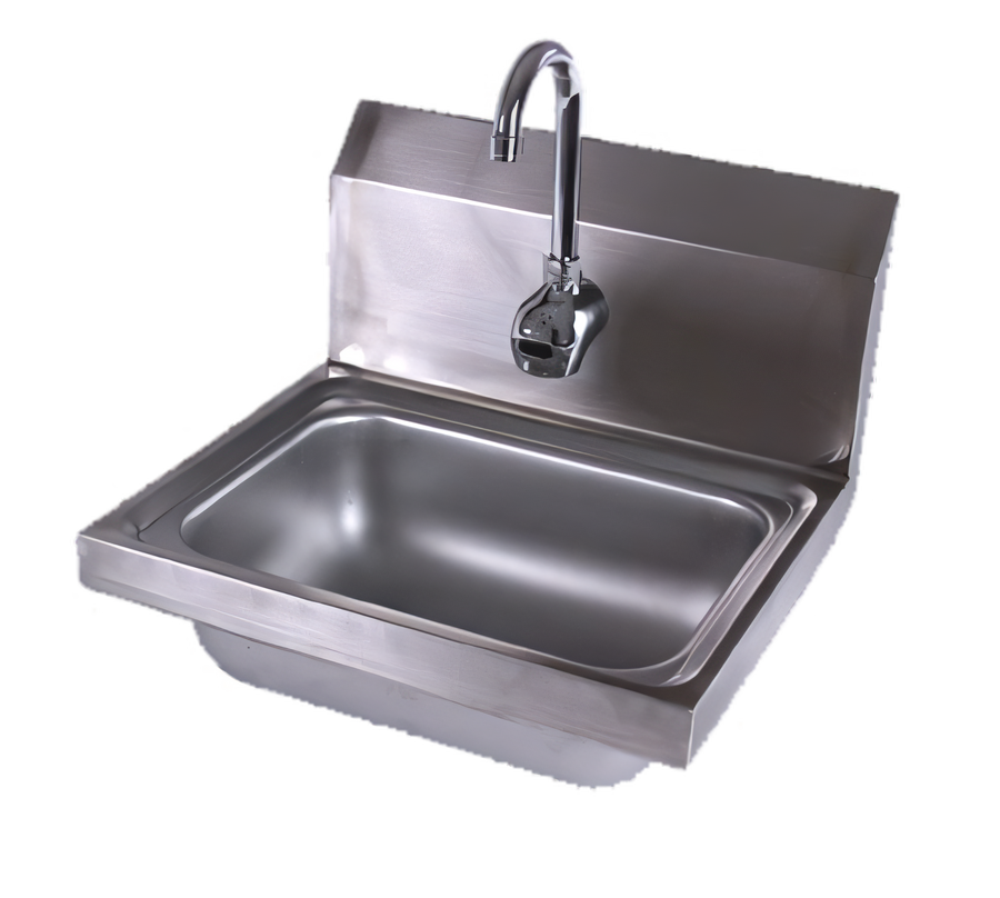 Product image #1 for John Boos Pro-Bowl Wall-Mounted Stainless Steel Hand Sink with Electronic Eye Faucet
