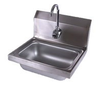 John Boos Pro-Bowl Wall-Mounted Stainless Steel Hand Sink with Electronic Eye Faucet