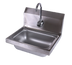 Thumbnail image #1 for John Boos Pro-Bowl Wall-Mounted Stainless Steel Hand Sink with Electronic Eye Faucet