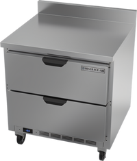 Beverage-Air 32-Inch One-Section Worktop Freezer with 2 Drawers, 7.2 Cu. Ft.