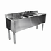 Thumbnail image #1 for CHOICE Four-Compartment Underbar Sink Unit with Dual 24-Inch Drainboards, 96-Inch Wide, 19-Inch Deep